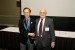 Dr. Nagib Callaos, General Chair, giving Prof. Shigehiro Hashimoto an award "In Appreciation for Delivering a Great Keynote Address at a Plenary Session."